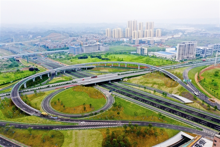 我司参与建设宜昌市花溪路与峡州大道节点互通工程通车通告